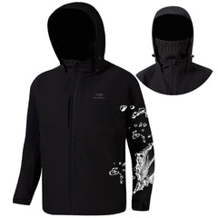 Men's Splice Insulated Softshell Jackets with Face Cover - Bassdash