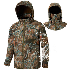 Men's Splice Insulated Softshell Jackets with Face Cover - Bassdash