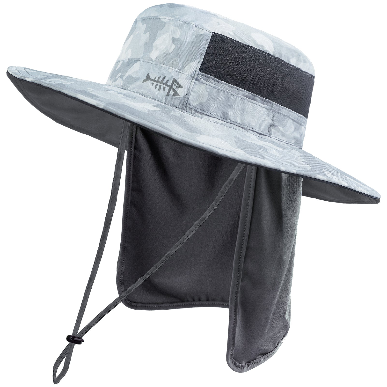 Unisex Outdoor Hats Sun Protection Fishing Hat Adjustable Drawstring Wide  Brim Neck Flap UPF 50+