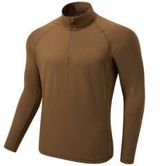 Men's Midweight Thermal Base Layer Shirt 1/4 Zip Pullover FS20M - Bassdash