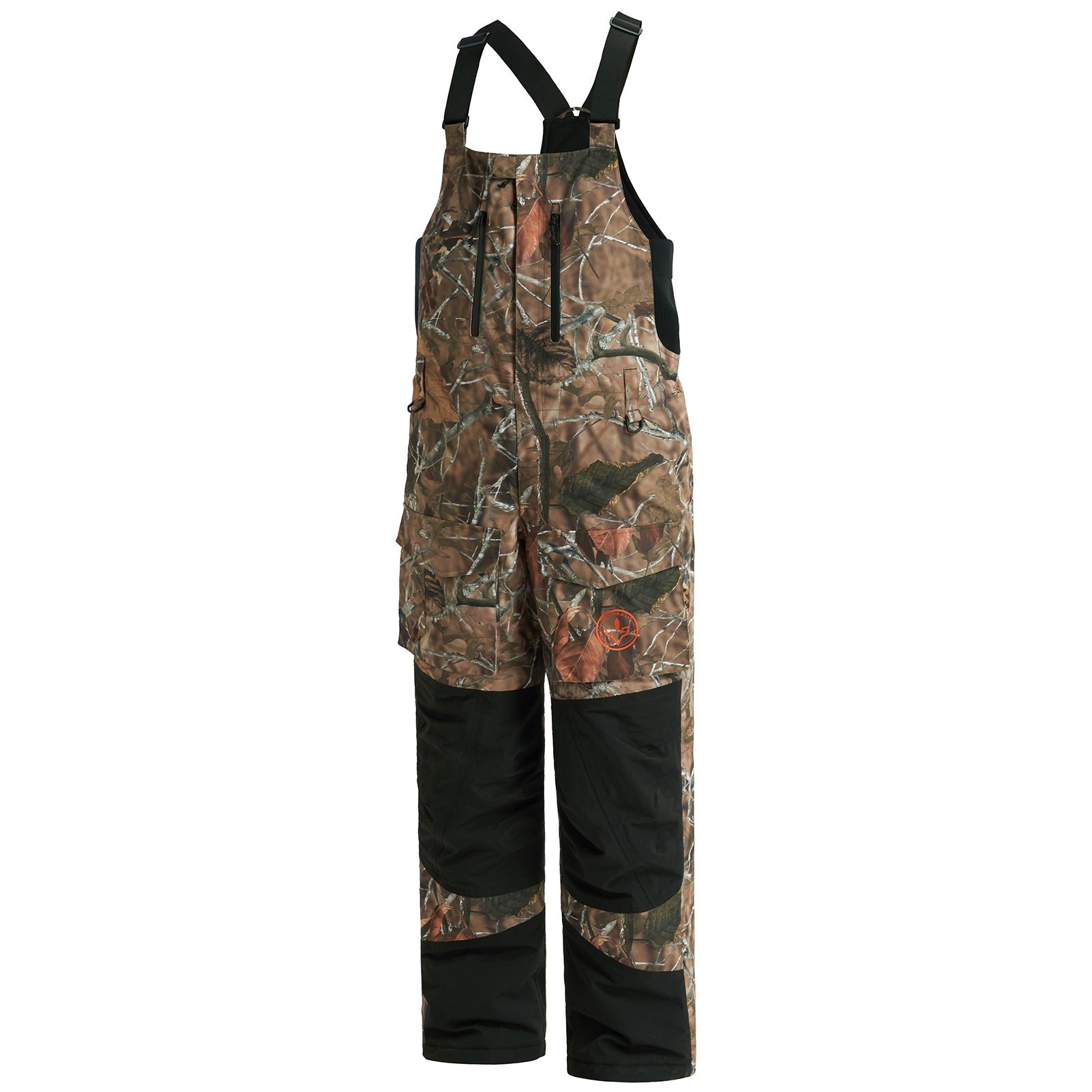 Men's Splice Insulated Waterproof Fishing Hunting Bibs, Autumn Forest/Black / X-Large