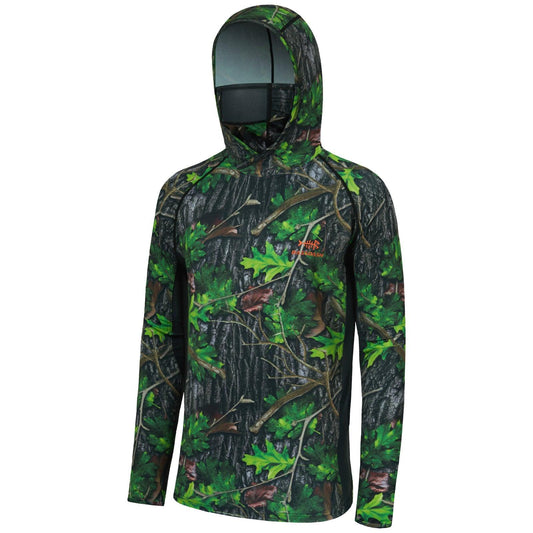 Men's UPF 50+ Long Sleeve Hunting Hoodie with Mask FS06M - Bassdash