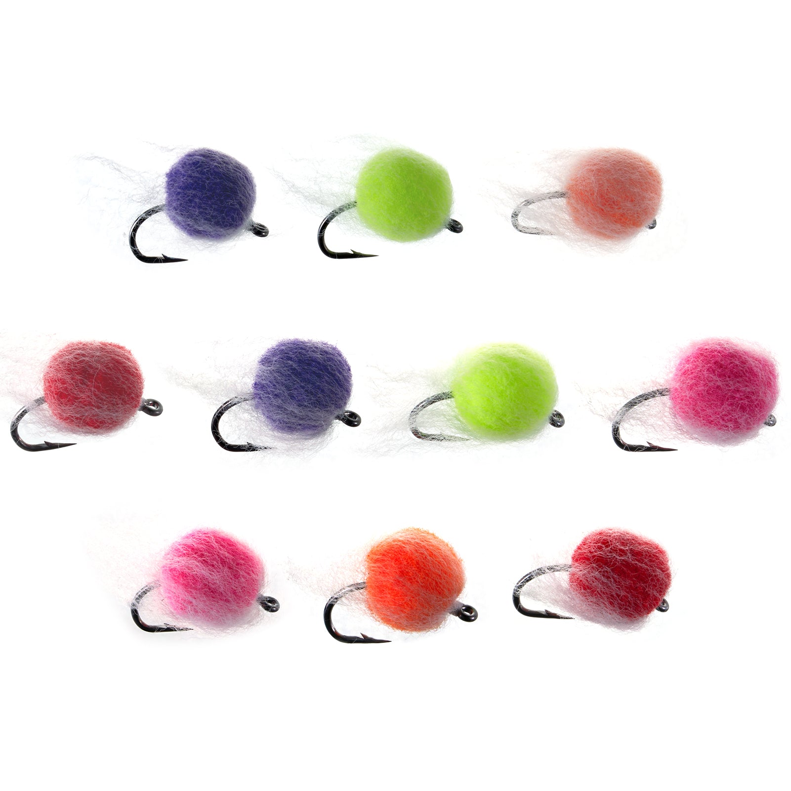Three 3 Mini Egg Fly for Fly Fishing, Euro Nymphing 