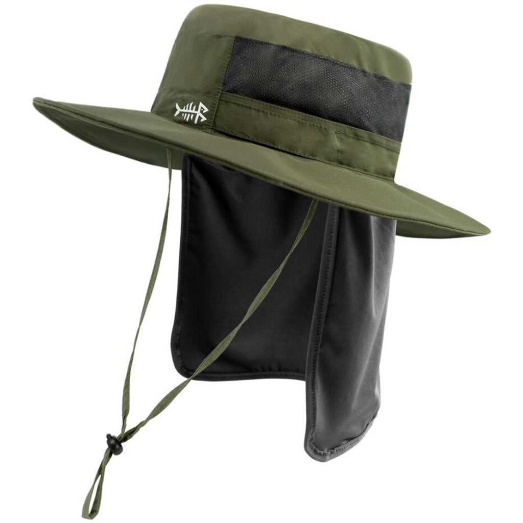 Wide Brimmed Hat UV Protection Sun Hat | Bassdash Fishing, Black / Regular