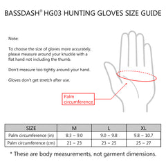 Men’s Insulated Mittens Winter Hunting Gloves HG04M - Bassdash