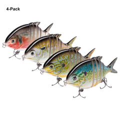 SwimPomfret Hard Swimbait with Built-in Steel Balls 3.9in/1.3oz - Bassdash