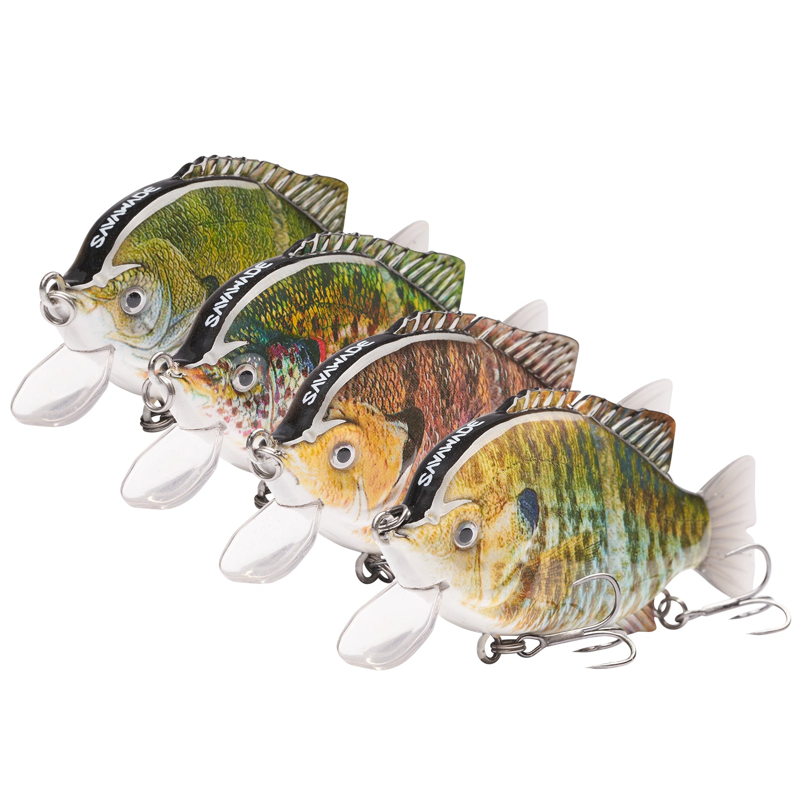  Bassdash SwimShad Glide Baits Jointed Swimbait Bass Pike Salmon  Trout Muskie Fishing Lure,3-Pack : Sports & Outdoors