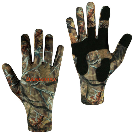 Men's Camo Hunting Gloves for Warm Weather HG01M - Bassdash