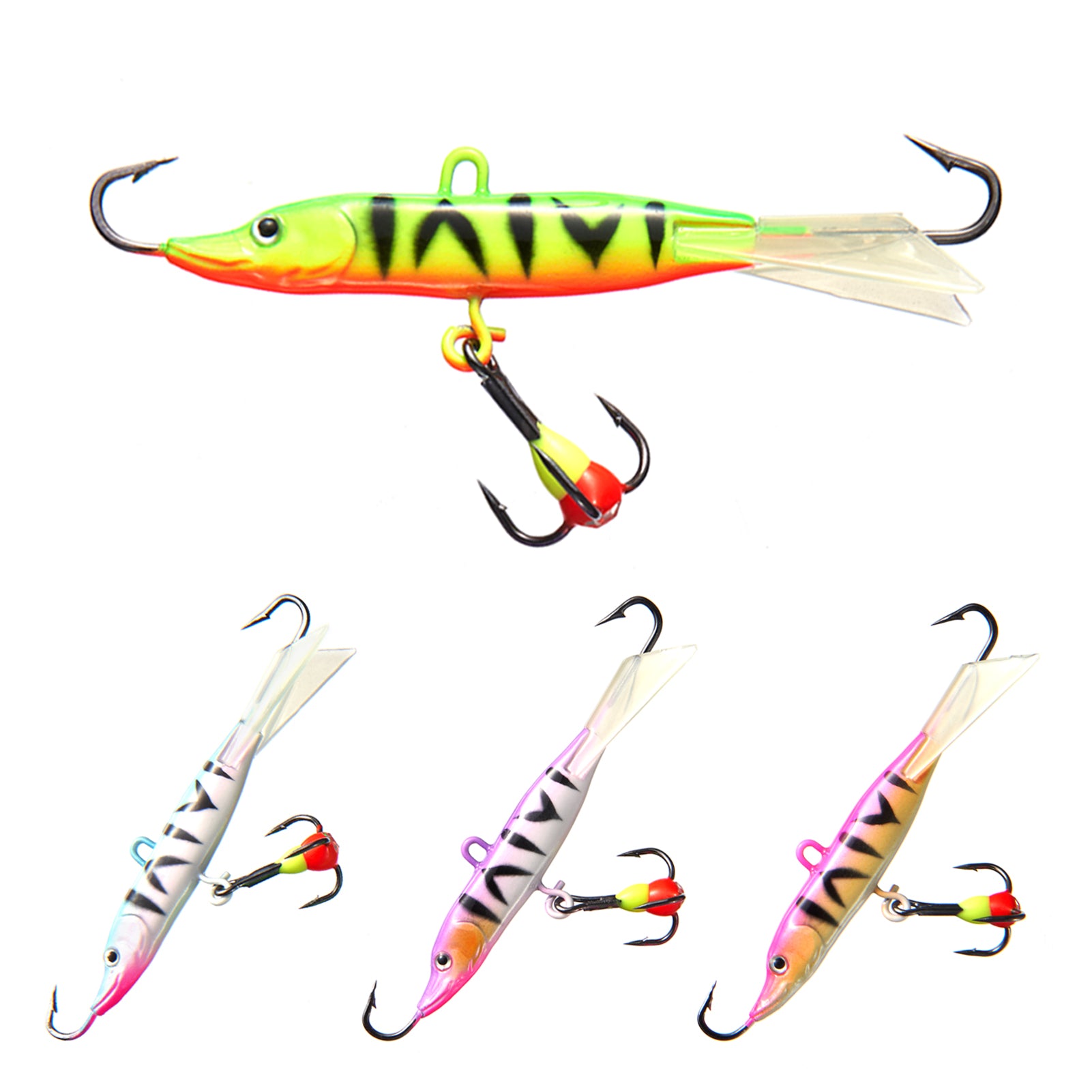 Winter Ice Fishing Jigs, Ice Fishing Lures 5pcs Continuous Sharpness Fishing  Tackle For Freshwater For Bass 