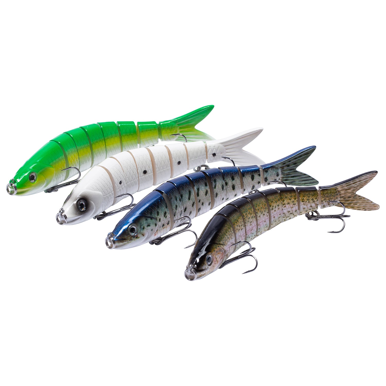 Fishing Lures 5Pack Baits Crankbaits Shrimp Bass Minnow Trout Segment  Swimbait 6