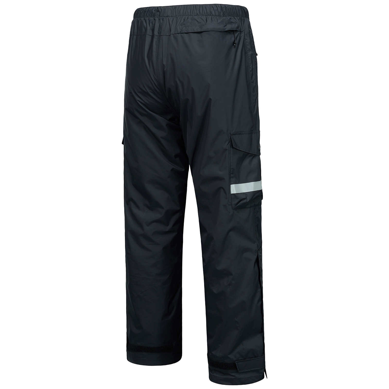 Men’s Complete Breathable Waterproof Rain Pants with 1/2 Zip Legs -  Fluorescent Yellow / S (30-32)W x 30L