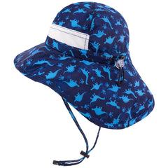 Youth UPF 50+ Sun Hat with Wide Brim Neck Flap Mesh Vent - Bassdash