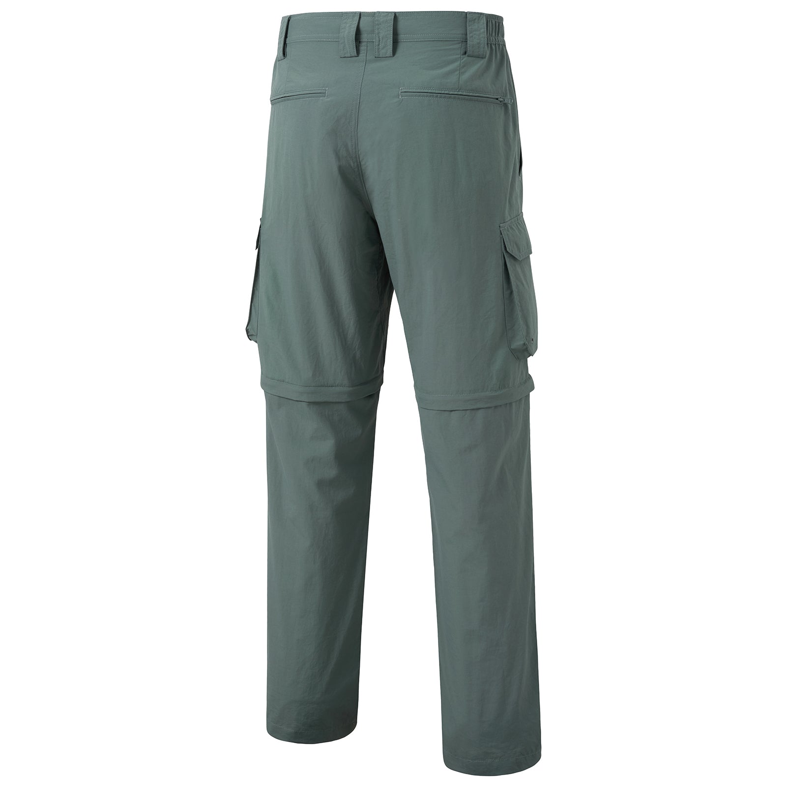 Men’s UPF 50+ Quick Dry Convertible Pants FP02M, Pond Green / 36W×30L