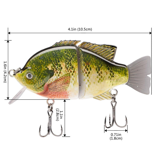 SAVAWADE Wake Baits Bluegill Swimbait 4.1in 1-1/8 oz - Bassdash