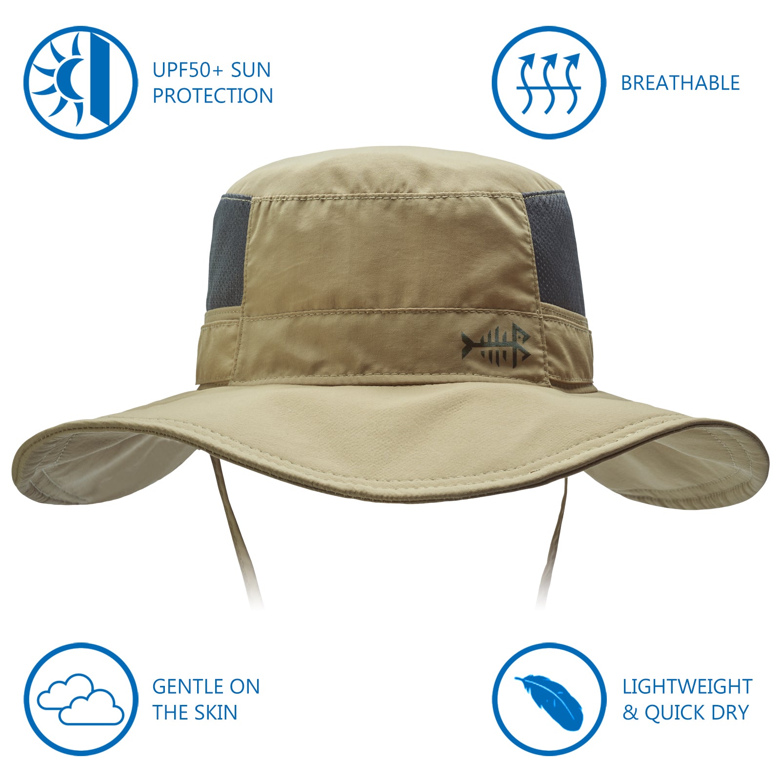 2 Piece Detachable Sun Hat with Scarf