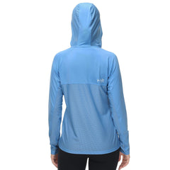 Women’s UPF 50+ Long Sleeve Hoodie Half Zip Shirt - Bassdash