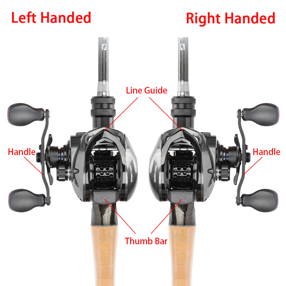 Ultralight casting Reel Handle Left Right Handle Fishing Accessories Black B