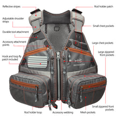 Youth Fly Fishing Vest FV09 - Bassdash