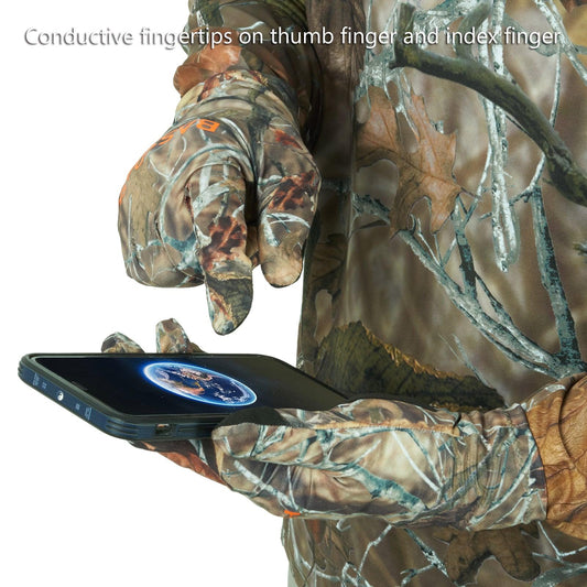 Men's Camo Hunting Gloves for Warm Weather HG01M - Bassdash