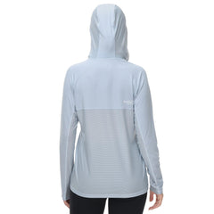 Women’s UPF 50+ Long Sleeve Hoodie Half Zip Shirt - Bassdash