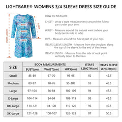 Lightbare Women's UPF50+ 3/4 Sleeve Dress LB04W - Bassdash