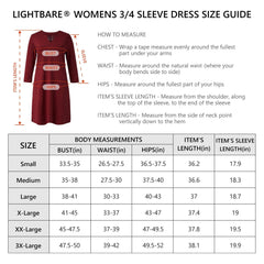 Lightbare Women's UPF50+ 3/4 Sleeve Dress LB04W - Bassdash