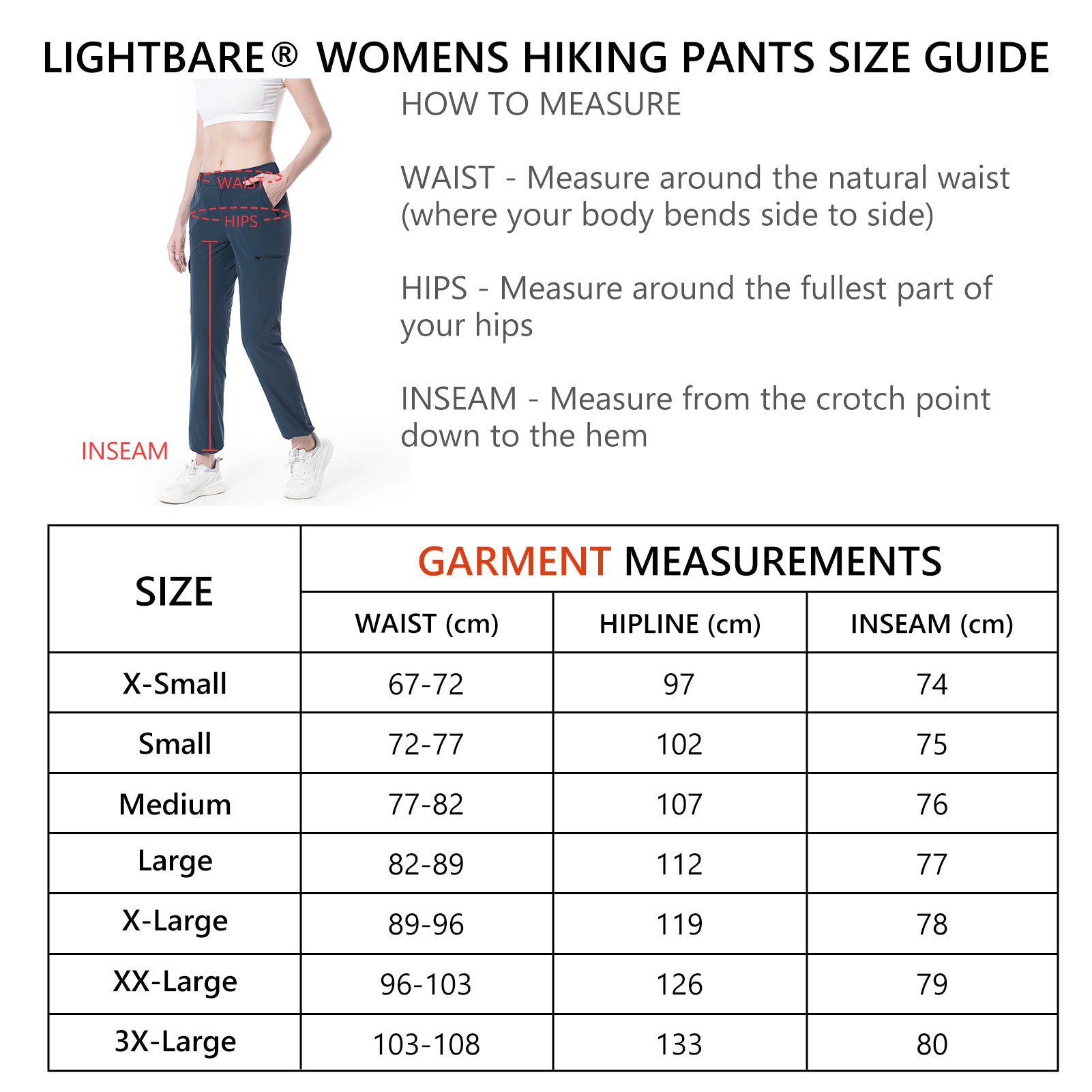 IWING Women's Hiking Cargo Pants Lightweight Athletic Capris