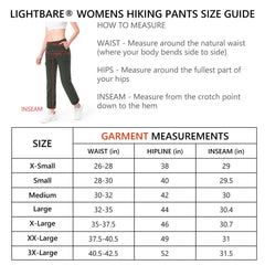 Women's Lightweight Cargo Hiking Pants LB11W - Bassdash