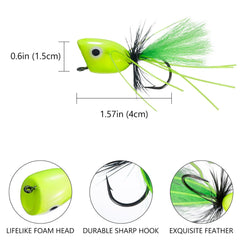 Popper Flies for Fly Fishing Bass Topwater Fishing Lures - Bassdash