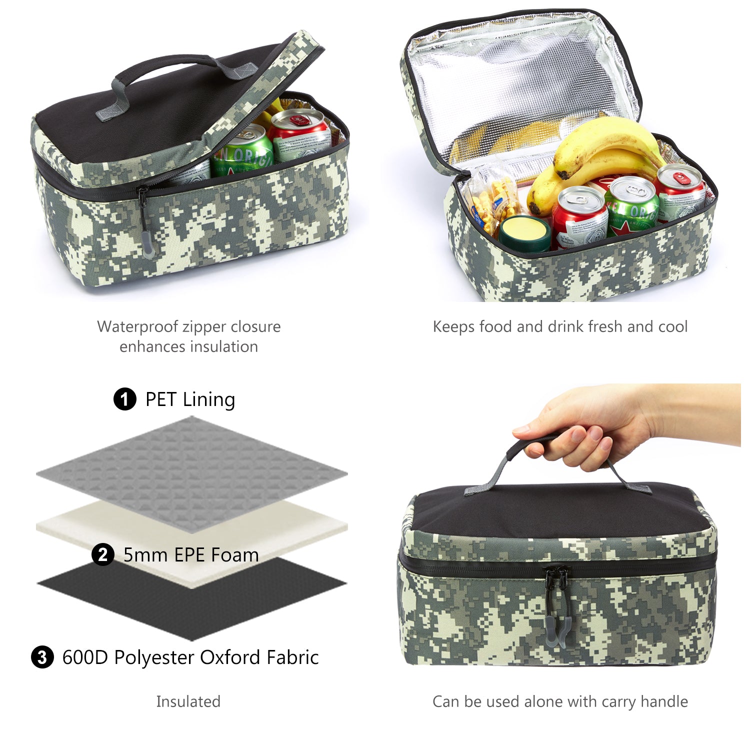 Buy Tophie Lunch Bag Insulated Lunch Box Cooler Bag Water