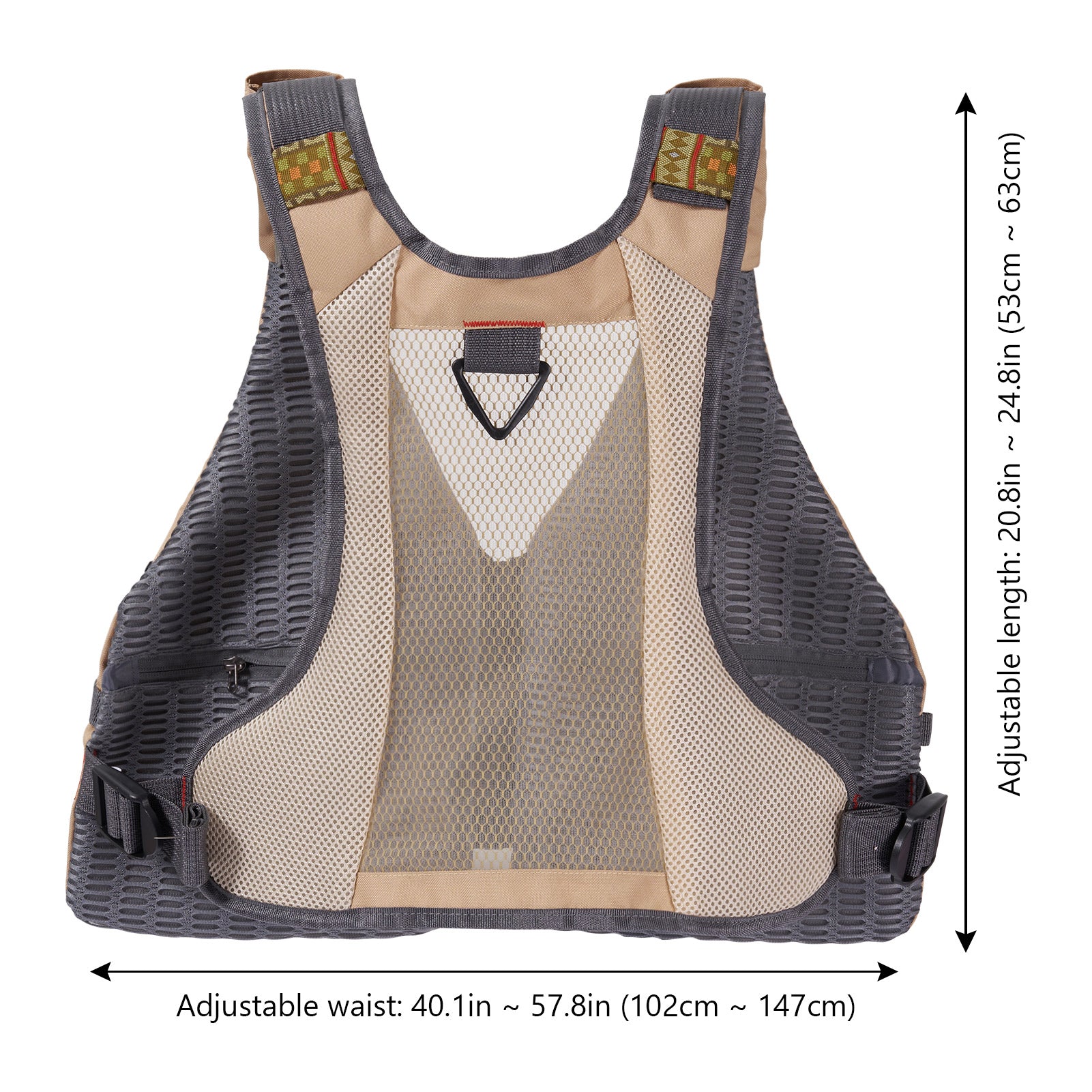Field & Stream Fly Fishing Vest Multi Pocket Wading Vest XL Khaki Color