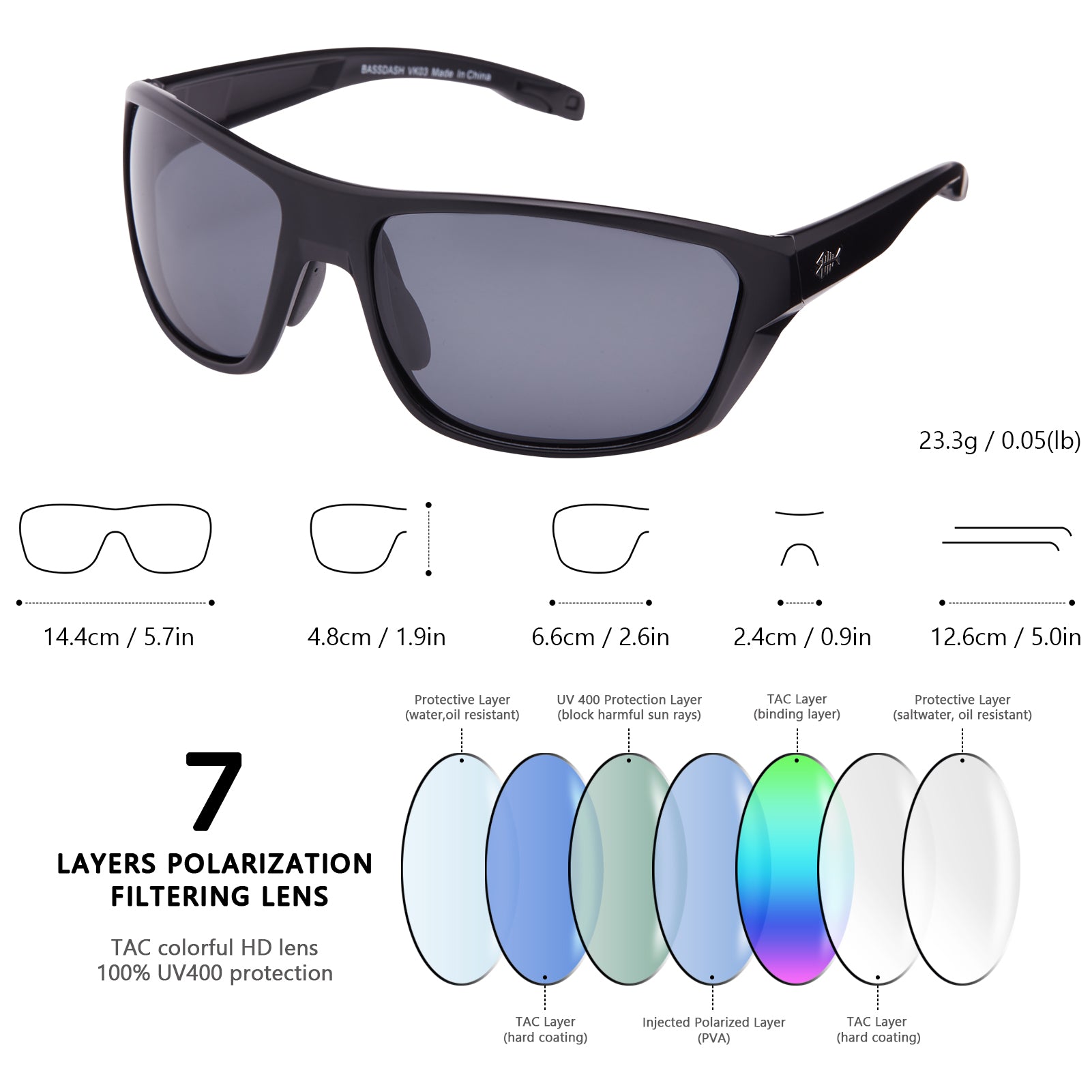 Men's Polarized Fishing Sunglasses With Glasses Chain For Men Women Driving  Hiking Sun Glasses Fishing Anti-glare UV400 Eyewear