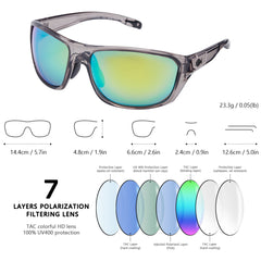 Unisex V03 Polarized Fishing Sunglasses UV400 - Bassdash