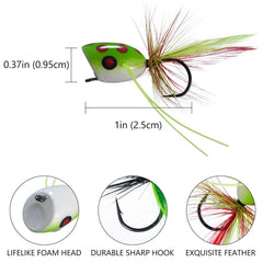 Popper Flies for Fly Fishing Bass Topwater Fishing Lures - Bassdash