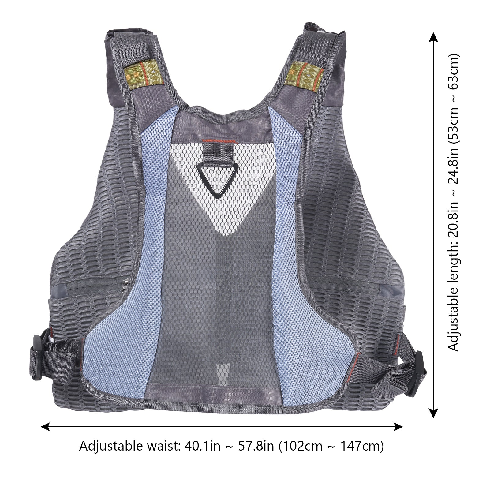 Bassdash Strap Fishing Vest Adjustable for Men and Women, for Fly