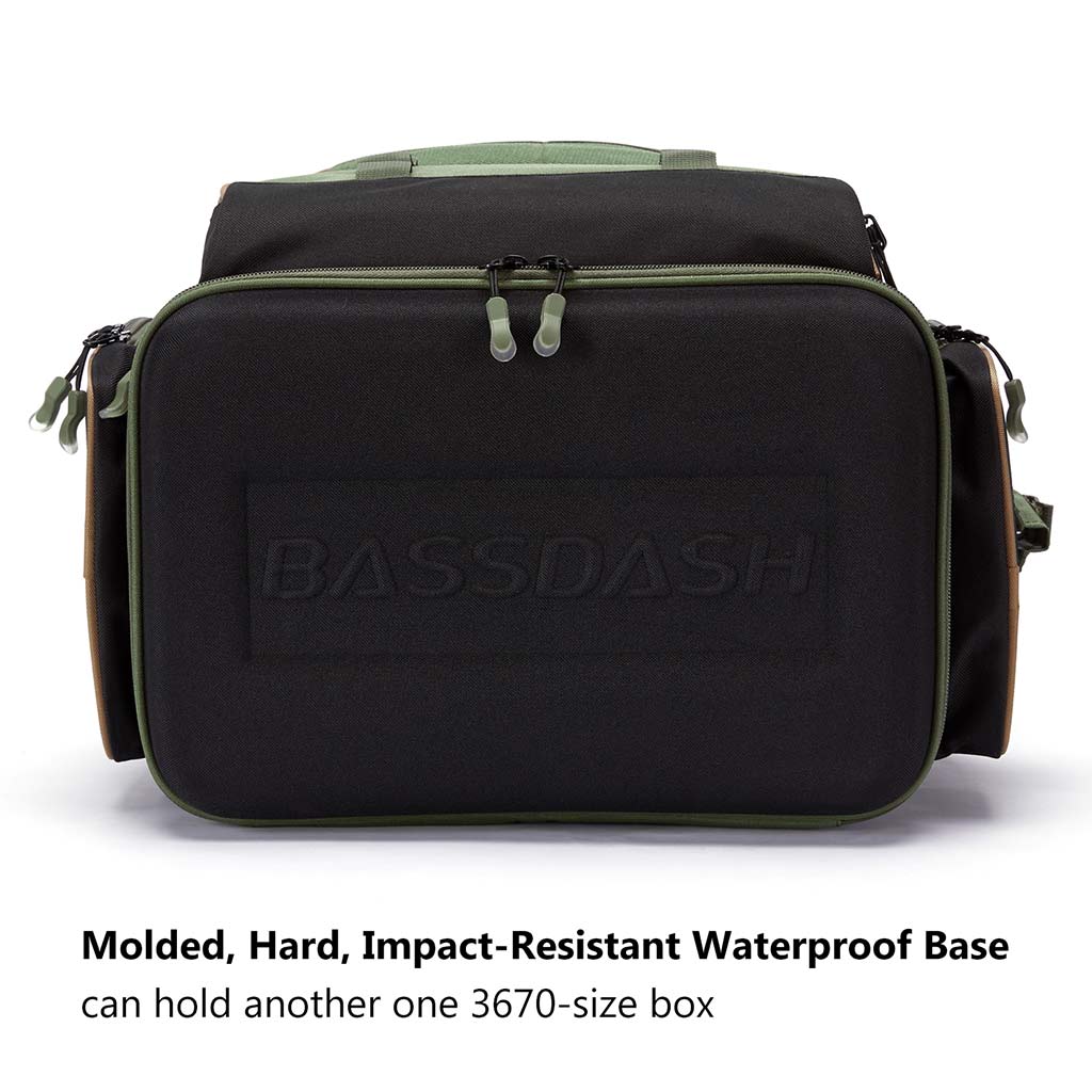 Bassdash Waterproof Fishing Tackle Backpack Rod Holder