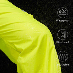 Men’s Complete Breathable Waterproof Rain Pants with 1/2 Zip Legs - Bassdash