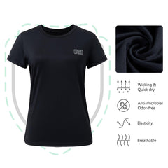 Lightbare Women Short Sleeve Running T-Shirts - Bassdash