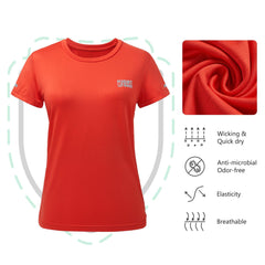 Lightbare Women Short Sleeve Running T-Shirts - Bassdash