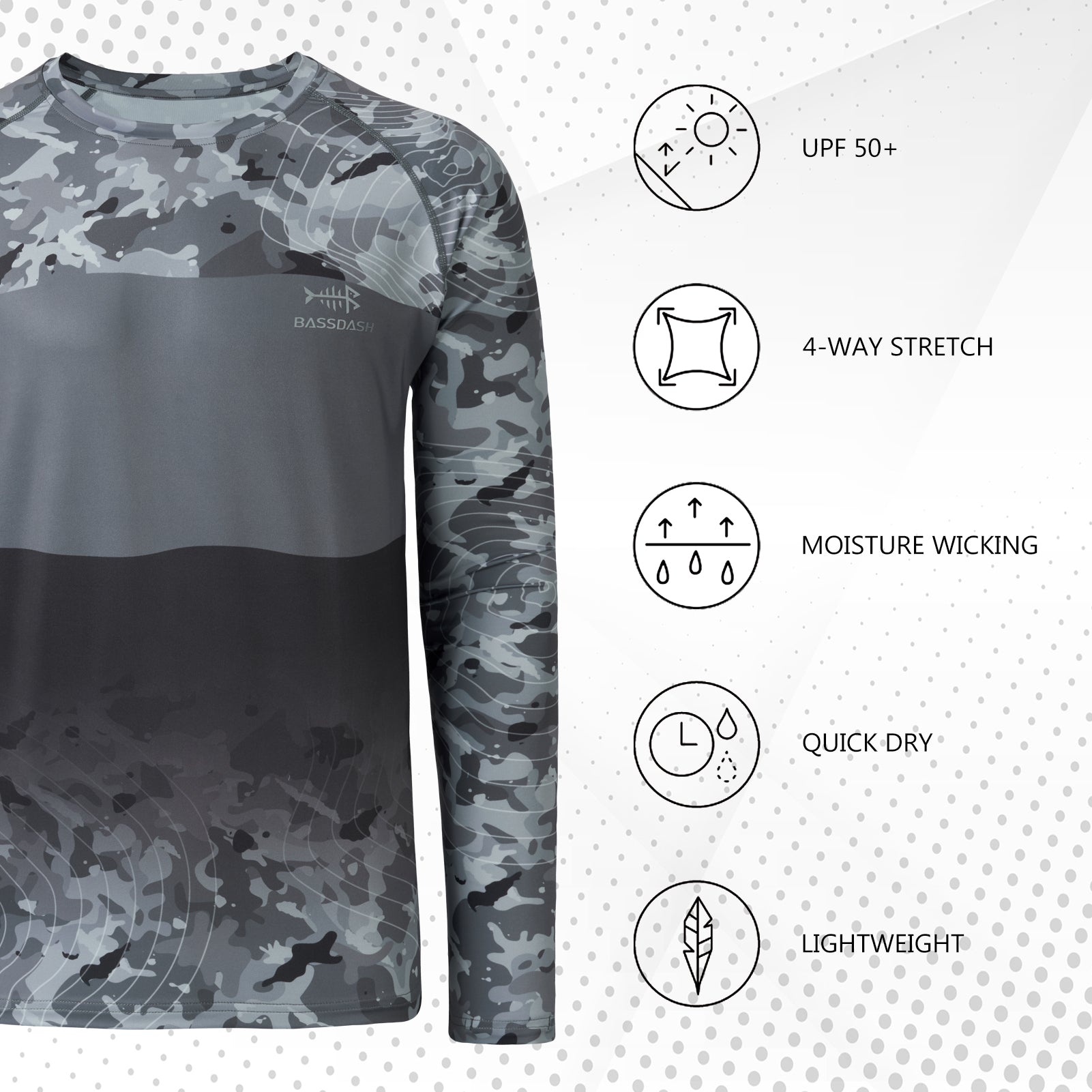 Men′ S Long Sleeve Sublimation Quick Dry UV Protection Upf 50