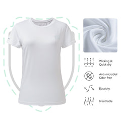 Lightbare Women Short Sleeve Running T-Shirts - Bassdash