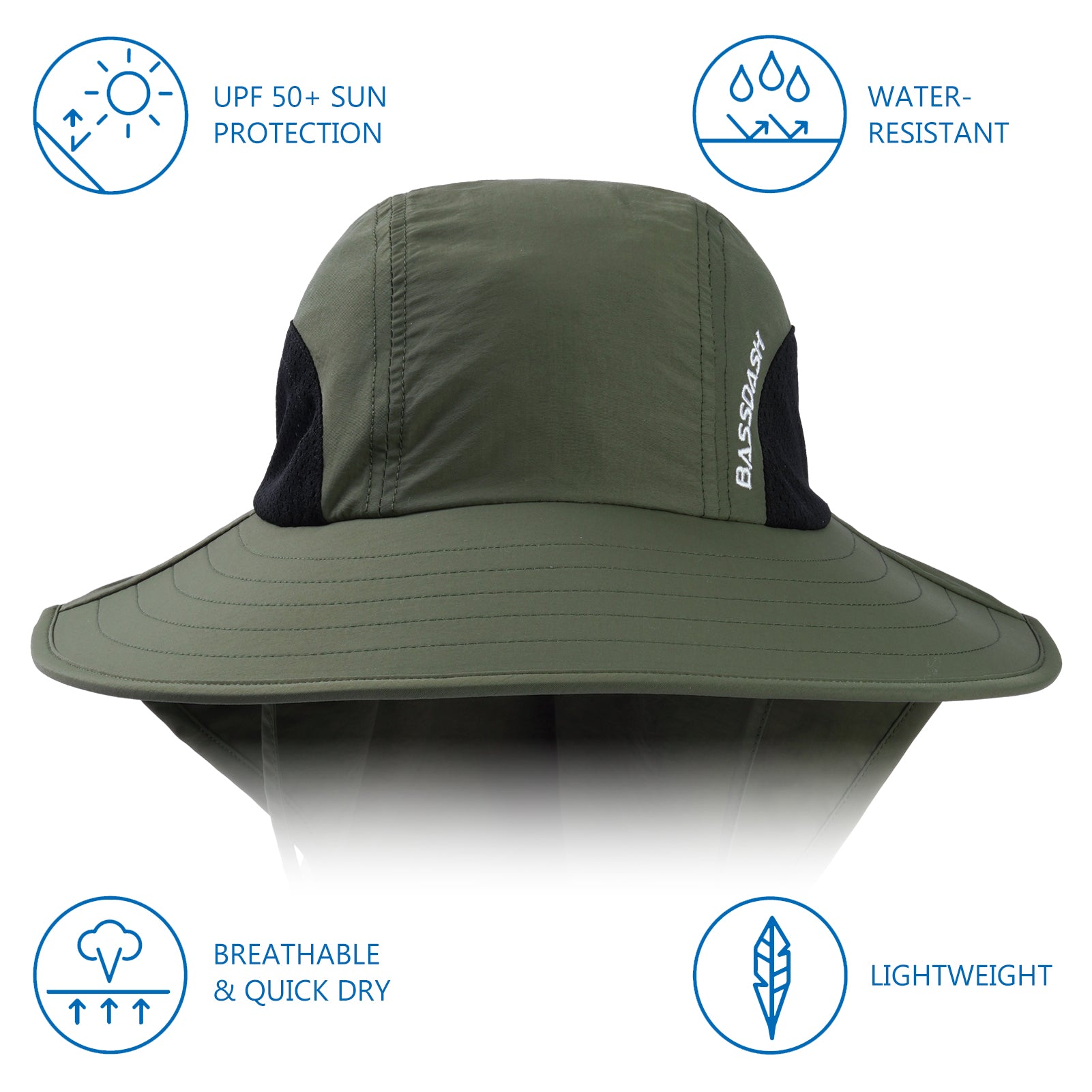 Heather Two-Tone Bucket Hat  Sun Protection Hats for Women