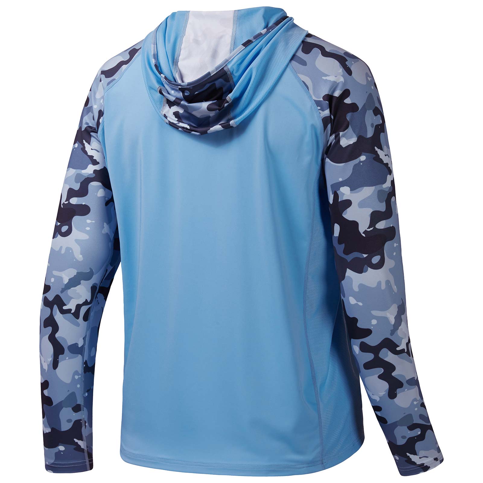 Bassdash Long Sleeve Camo Fishing Shirt | Pescador Fishing Supply Blue Light Grey / L