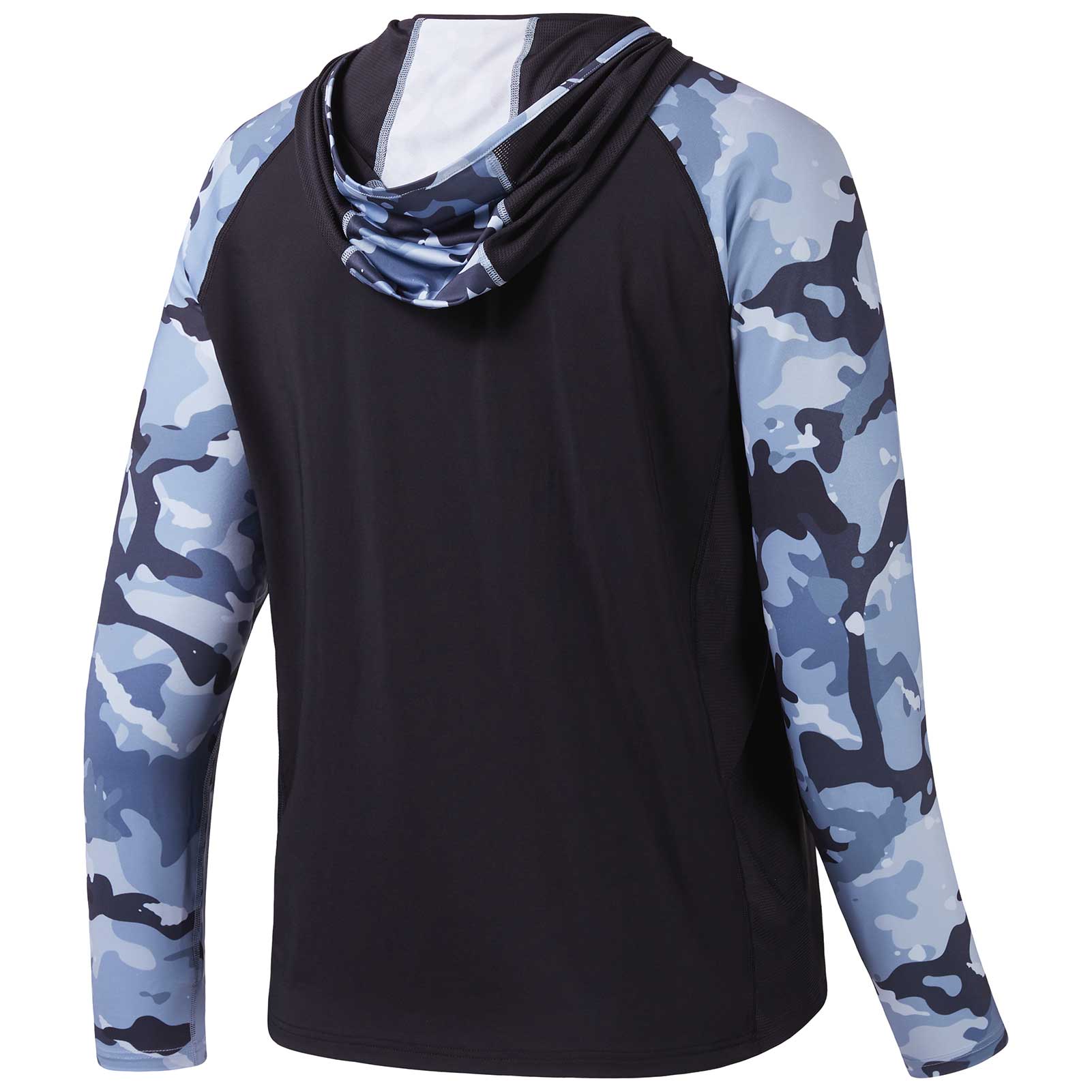 Camo - Men's Hooded Performance Fishing Shirt - Best Sun Shirts - Multi-Seasonal - UPF 50+ - Long Sleeve Fishing Shirt - XL