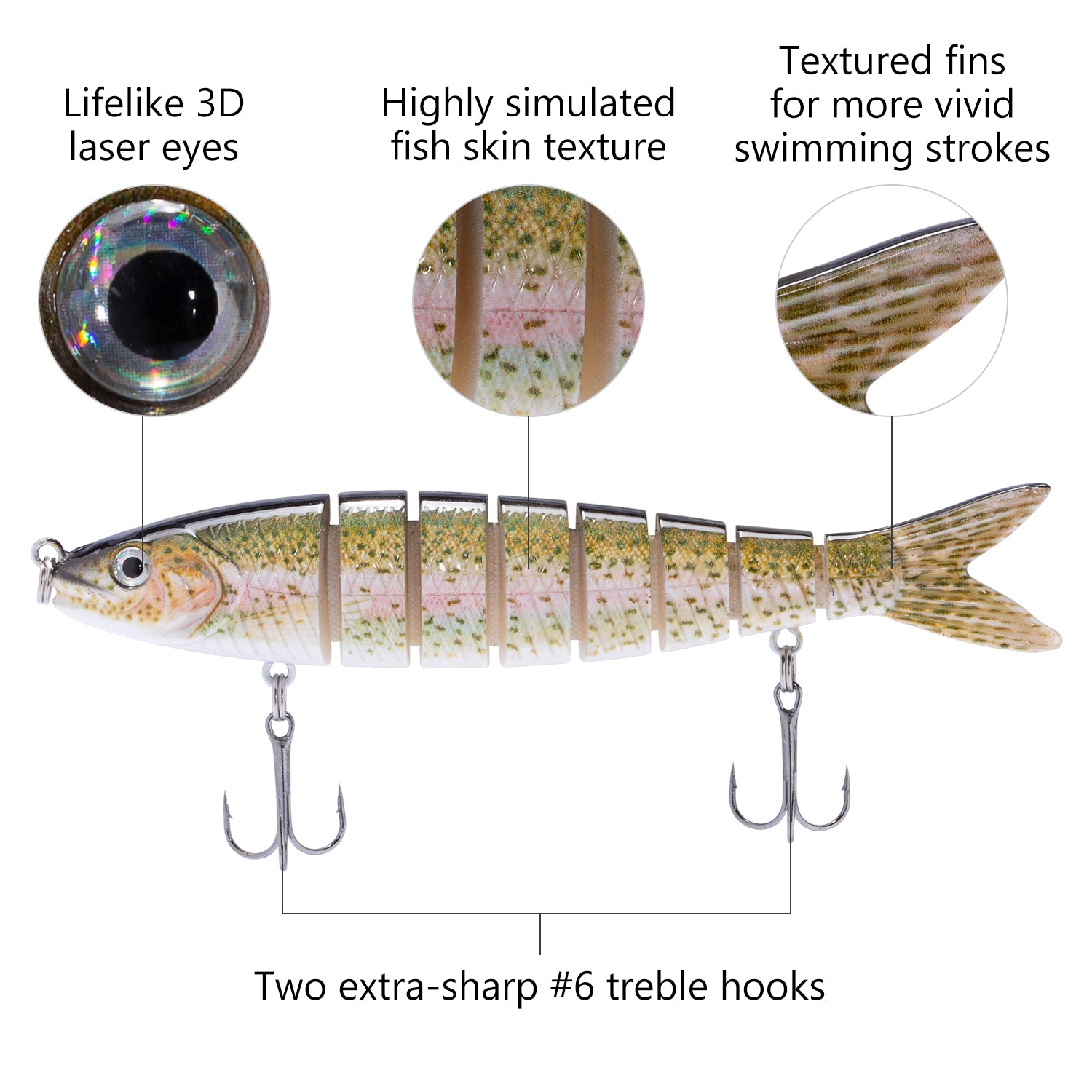 3D Hard Pike - Freshwater Hard Lures, Swimbaits