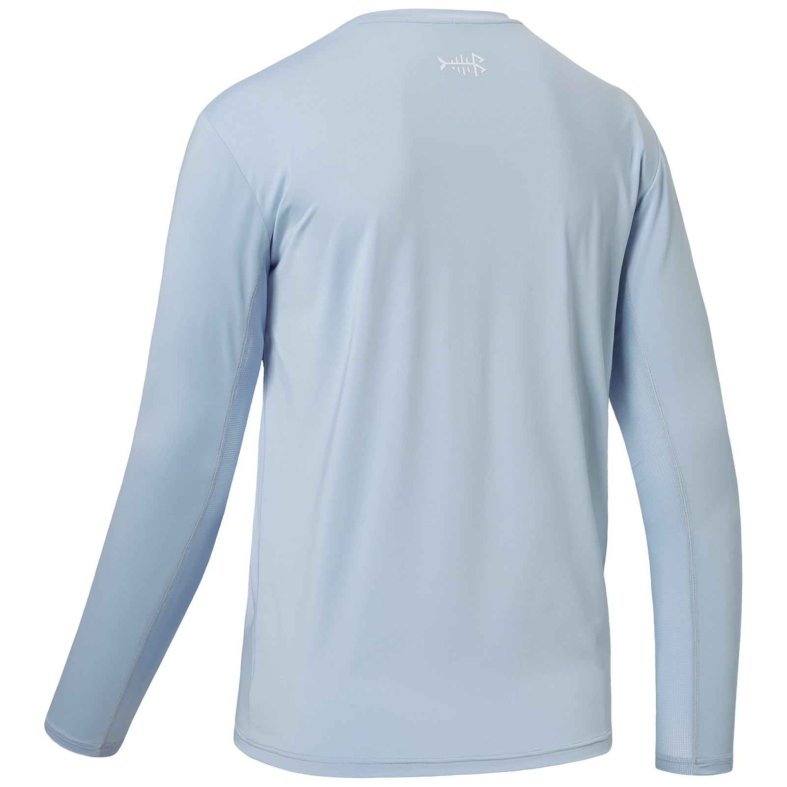 Men's Sun Protection Hoodie Long Sleeve Sun Shirt | Bassdash Fishing, Light Khaki with Vivid Blue / XL