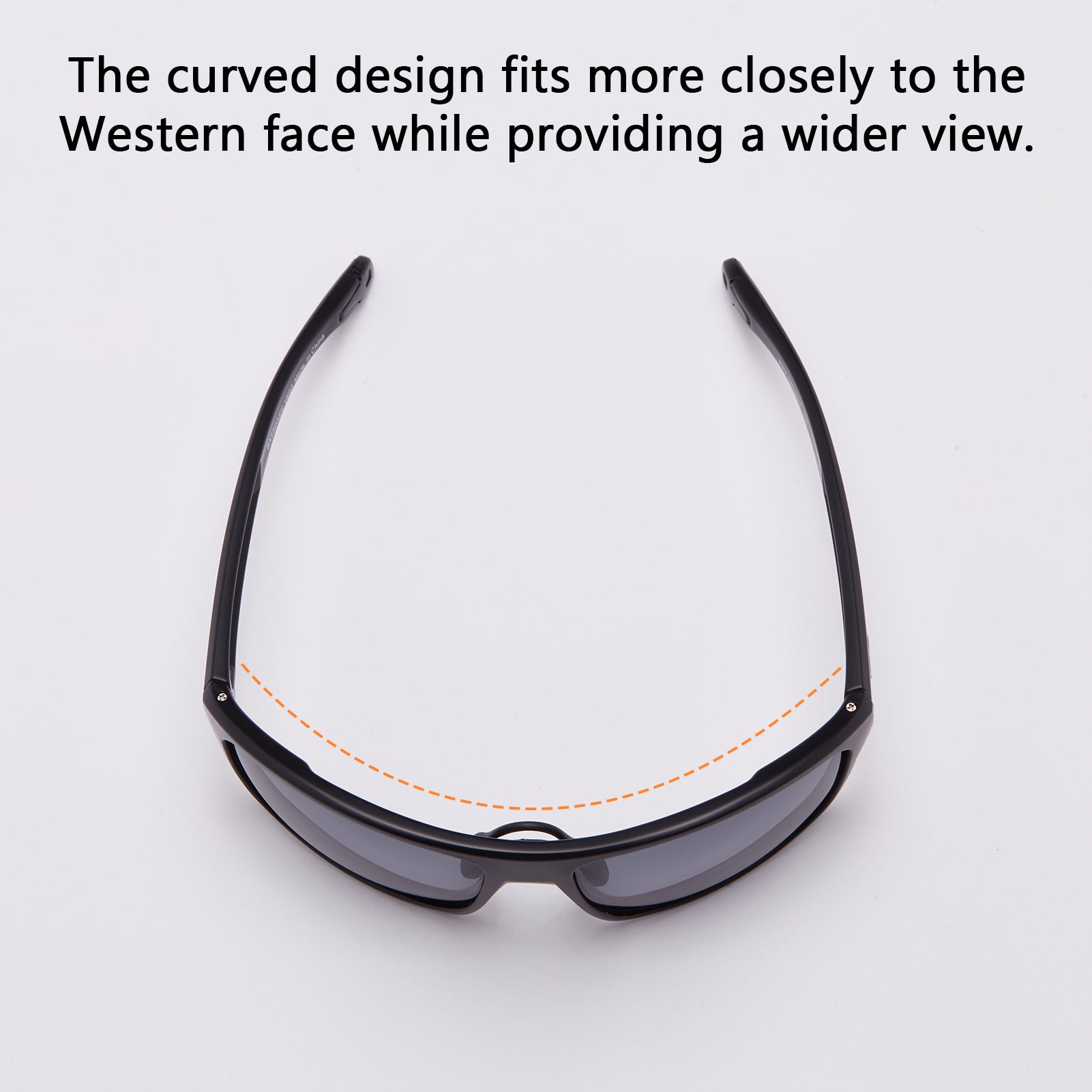 Polarized Fishing Sunglasses for Men Women | Bassdash Fishing Frame - Matte Black & Lens - Ice Blue Mirror