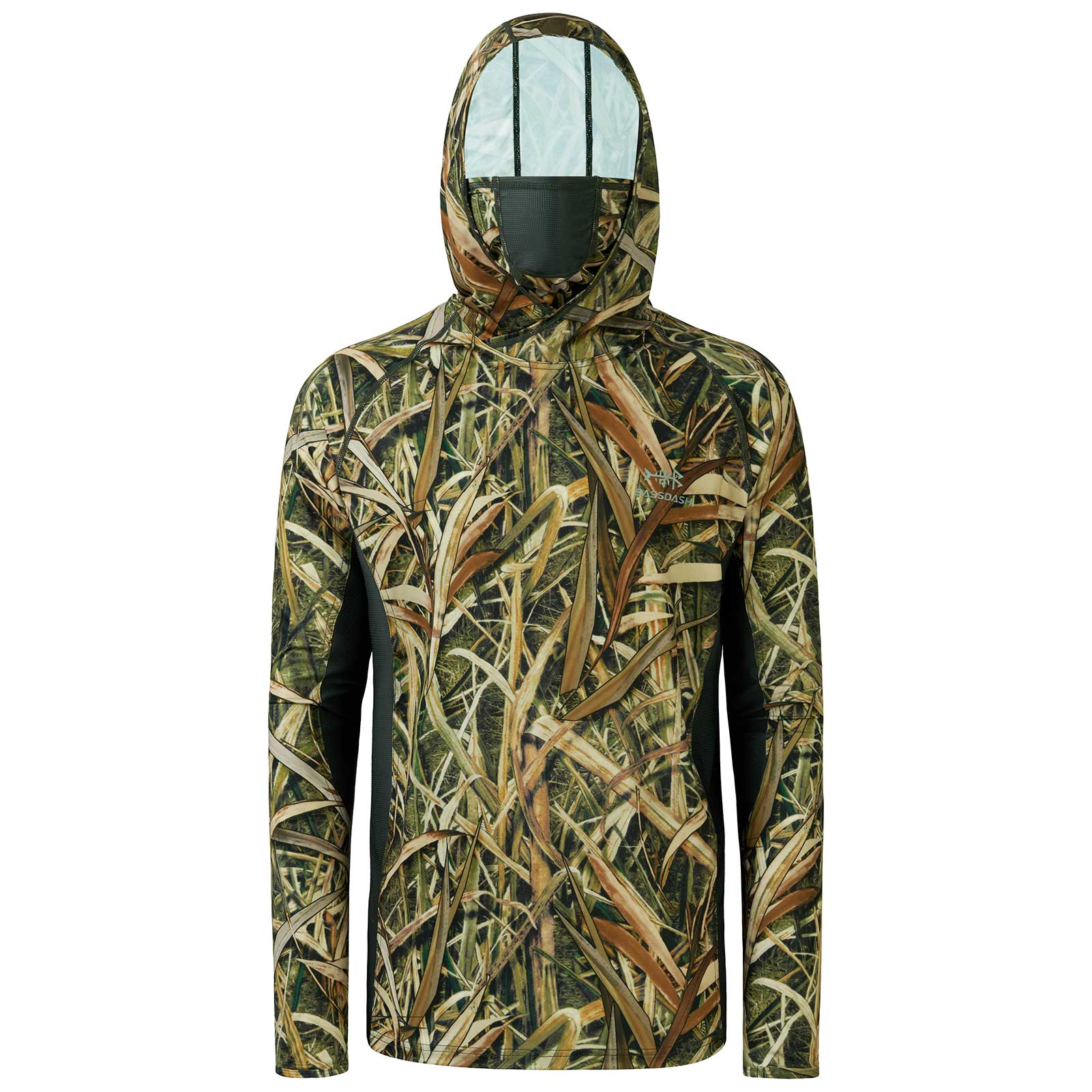 Men's UPF 50+ Long Sleeve Hunting Hoodie with Mask FS06M, Highland / X-Large