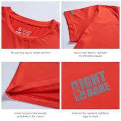 Lightbare Women Short Sleeve Running T-Shirts - Bassdash