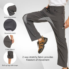 Lightbare Men's UPF 50+ Stretch Lightweight Cargo Pants - Bassdash